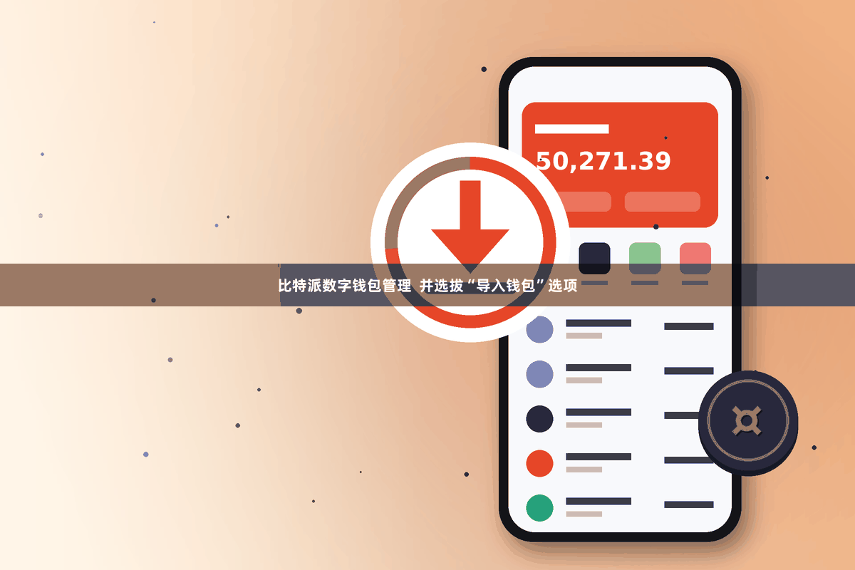 比特派数字钱包管理  并选拔“导入钱包”选项